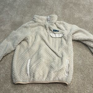 White simply southern pullover